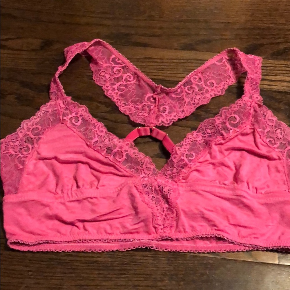 Honeydew Intimates Pink Lace Bralette